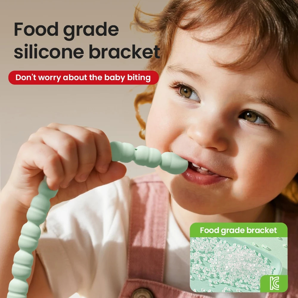 MAXAWEI พัดลมรถเข็นเด็ก 5000mAh แบตเตอรี่อยู่ได้นาน พัดลมพกพา เย็นสบาย สบาย ทํางานเงียบ ป้องกันการหนีบ สามารถส่ายหัวได้ - รูปที่ 5