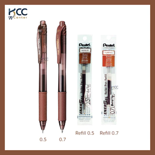 ปากกา ปากกาเจล หมึกสี Pentel BLN105 / BL107 สีหมึกคมชัด หัว 0.5 / 0.7 mm เปลี่ยนรีฟิลได้ (จำนวน1ด้าม)