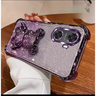 เคสโทรศัพท์ กริตเตอร์ หรูหรา สำหรับ Redmi15 A5 A7 A7Pro A3 POCO C71 C81Pro กันกระแทกมุม กันกล้อง ลายหมีตู้น้ำ น่ารัก