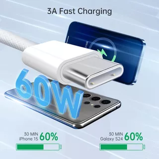 GenesVilla สายชาร์จเร็ว USB-C to Li Cable (1M/1.5M/2M) ชาร์จเร็ว PD 60W