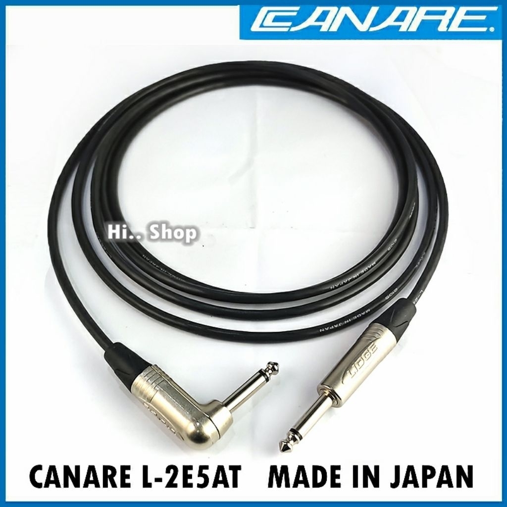 Canare สาย TS 6.35(งอ) - TS 6.35(ตรง) สายCANARE L-2E5AT หัว Lidge