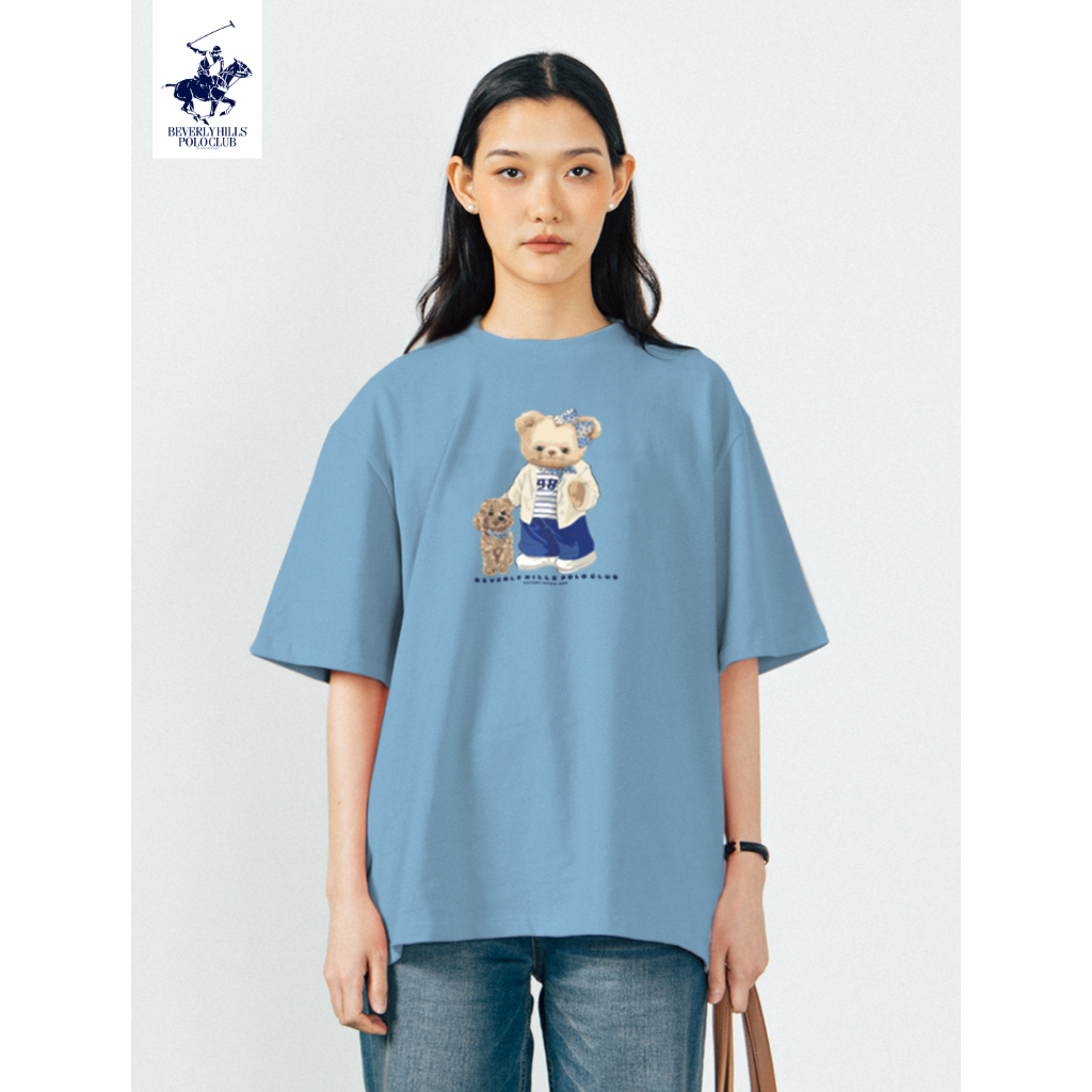 BEVERLY HILLS POLO CLUB เสื้อ Oversized T-shirt แขนสั้น รุ่น LNSR015 สำหรับคุณผู้หญิง