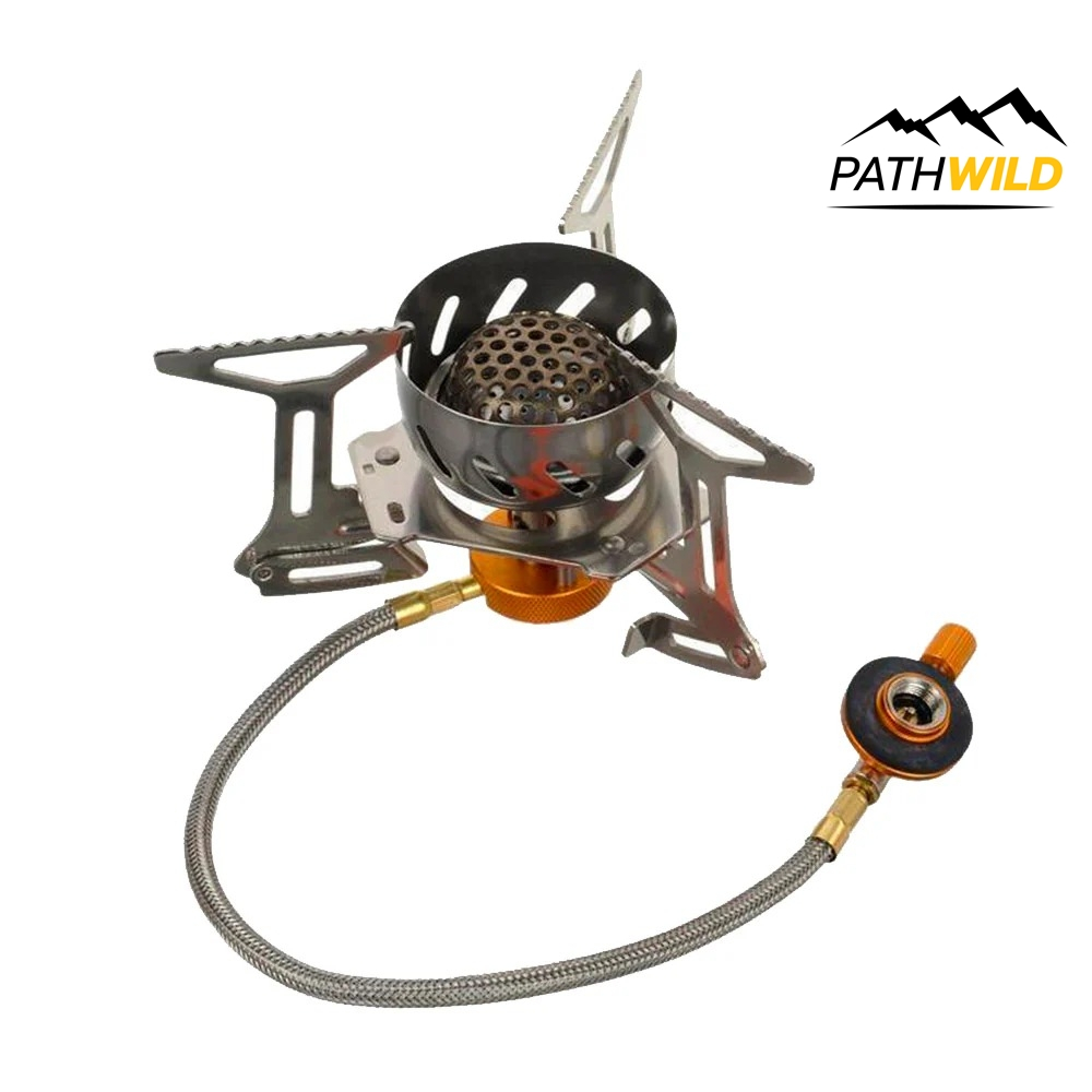 Fire Maple FMS-121 Stove เตาแก๊สพกพา มีที่บังลมในตัว สามารถพับเก็บได้ วัสดุสแตนเลส แข็งแรง มีตาข่ายกระจายความร้อน
