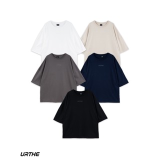 URTHE - เสื้อยืด แขนสั้น SUPERSIZE สกรีนลาย รุ่น SUPERSIZE 2…