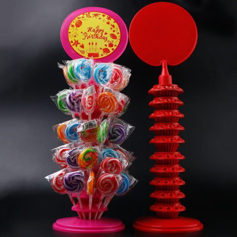 120 หลุม Lollipop Display Stand,ชั้นวาง Lollipop หลายชั้น,ชั้นวางขนมหวานแบบแห้งสำหรับดูดแบรนด์ใหม่