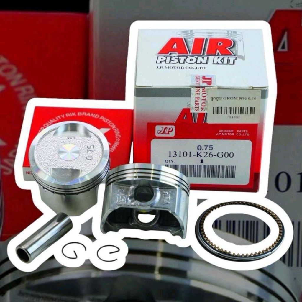 AIR ลูกสูบเวฟ110iLED สลัก12 มิล ปี2021-2023 ขนาด47-54มิล แบบหลบวาล์วและไม่หลบวาล์ว พร้อมแหวนกิ๊บ - รูปที่ 3