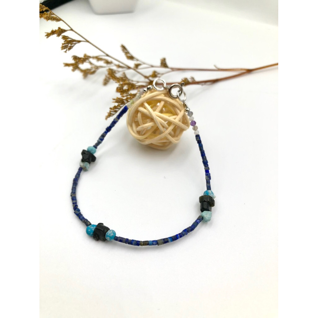 Natural Stone lapis lazuli handmade bracelet
