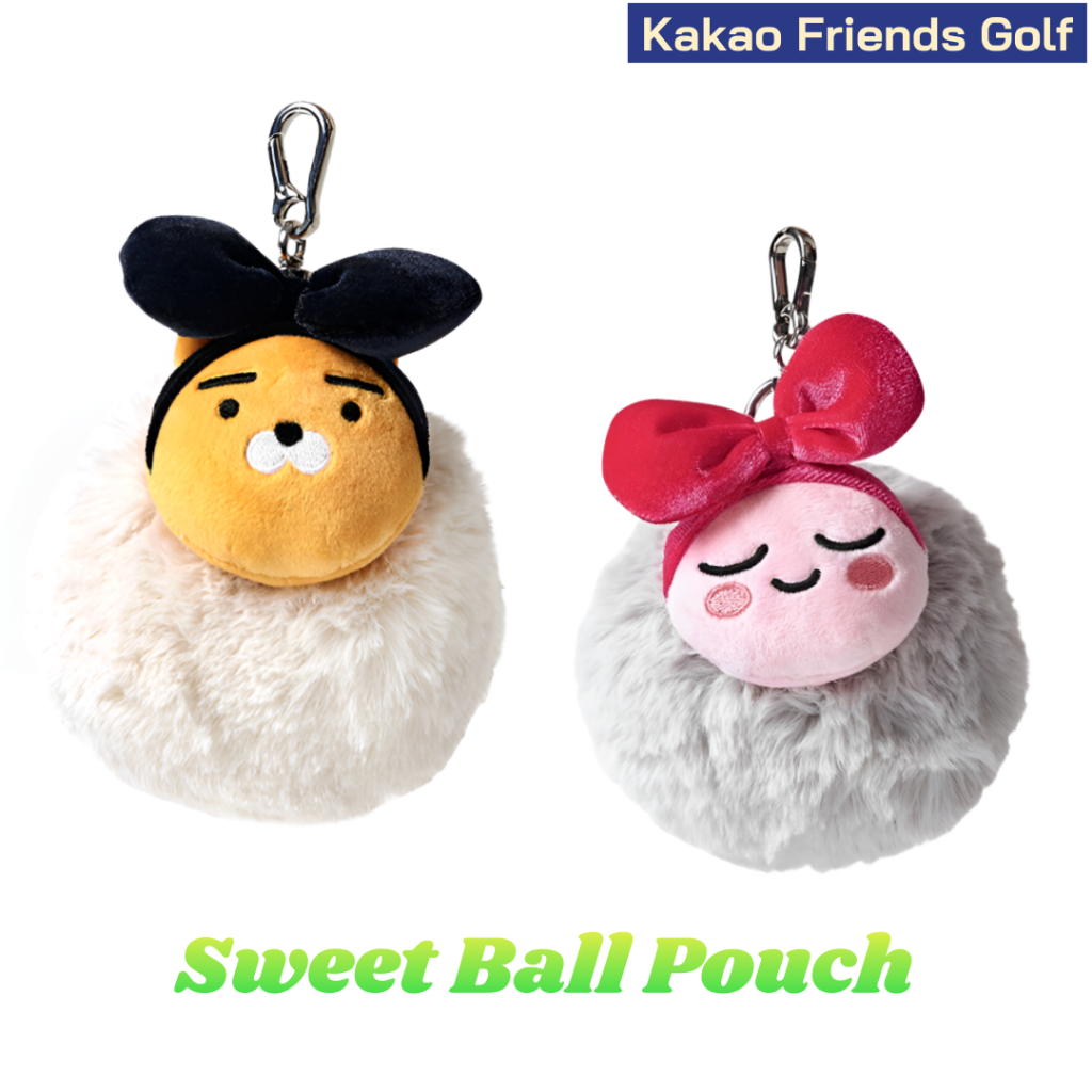 [🚚จัดส่งไว] Kakao Friends Golf Sweet Golf Ball Pouch Ryan & Apeach