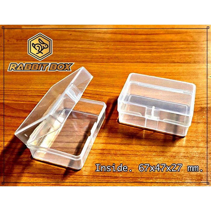 กล่องพลาสติก ขนาด 67x47x27 mm. (ขนาดช่องใส่ของ 67x47xสูง27mm.) สำหรับใส่สิ่งของขนาดเล็ก อื่นๆ