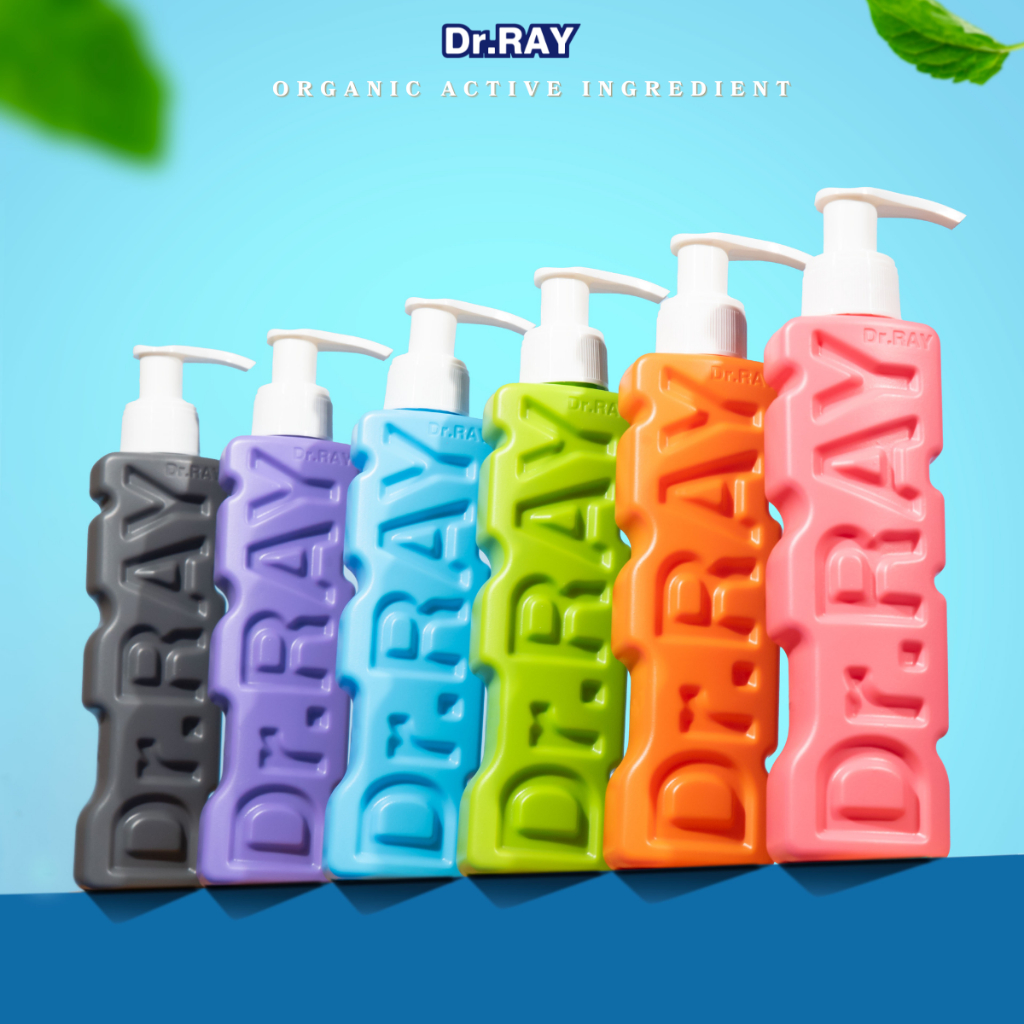 Dr.RAY ยาสีฟันสูตรเจล Organic Active Ingredient ขวดหัวปั๊ม ขนาด 150 กรัม