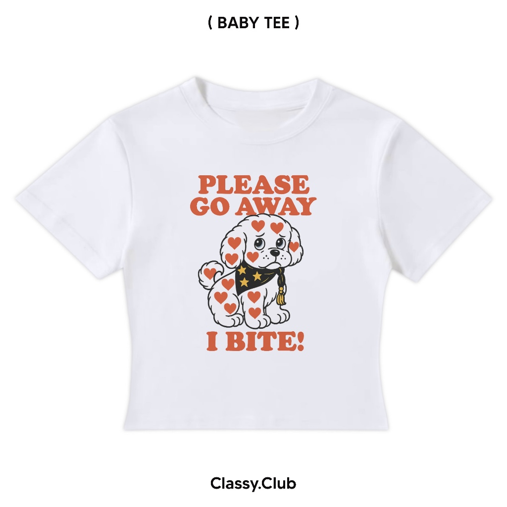 Classy.club – เสื้อยืด Oversized & Baby-tee : I bite ราคา ถูกที่สุด ดีลบีเคเค แกลเลอรีภาพที่ 5