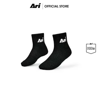 ARI DAILY KIDS QUARTER SOCKS - BLACK/GREY/WHITE (AHW1406-01) ถุงเท้าเด็ก อาริ แพ็ค 3 สีดำเทาขาว