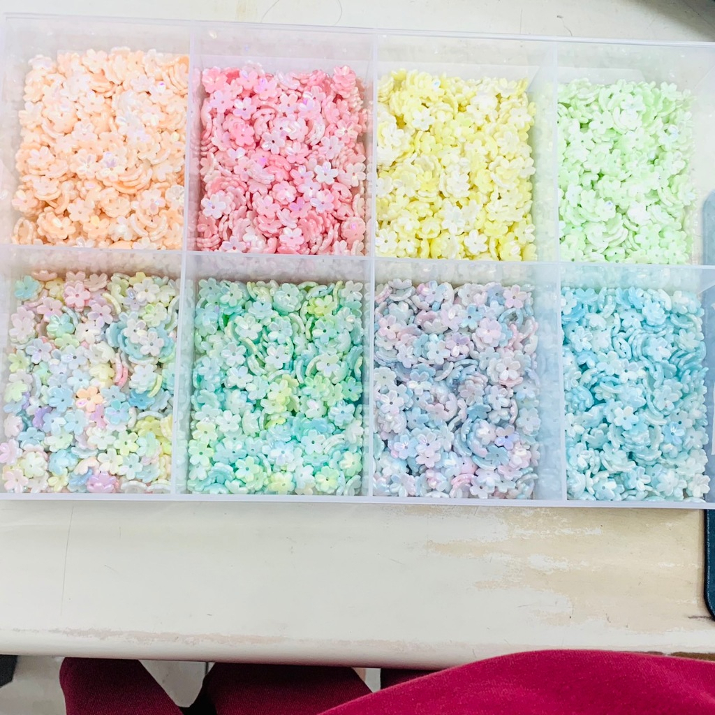 ลูกปัด ดอกชากุรา อะคริลิค ขนาด12mm รูร้อย 2mm อุปกรณ์เสริมงานฝีมือ diy สำหรับทำเครื่องประดับ สร้อยคอ สร้อยคอมือ