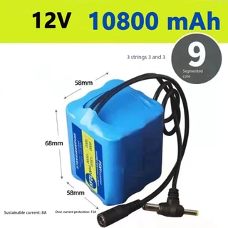 【รับประกัน 2 ปี】แบตเตอรี่ลิเธียม 12V แบตเครื่องใช้ไฟฟ้า แบตอุปกรณ์ไฟฟ้า แบตไฟโซล่าเซลล์(มีสาย DC)