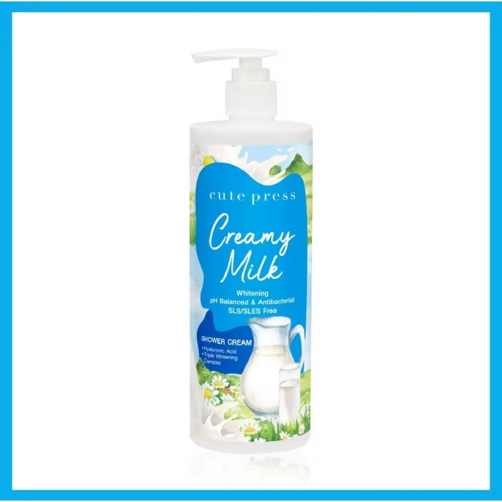 0 Cute Press Creamy Milk Whitening / Romantic Rose Shower Cream 490ml. s.4