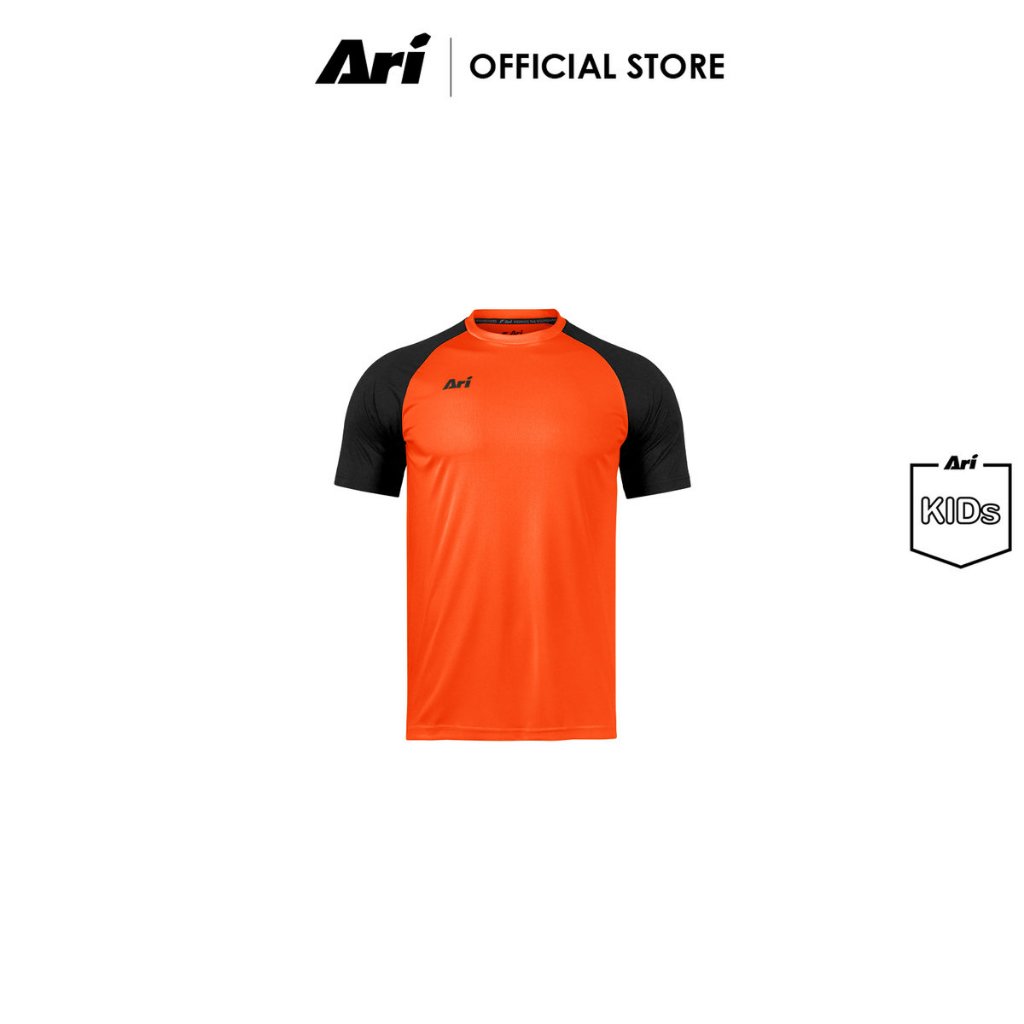 ARI KIDS ESSENTIAL 2TONES TEAM JERSEY - NEON ORANGE/BLACK (AAP2423-30) เสื้อฟุตบ