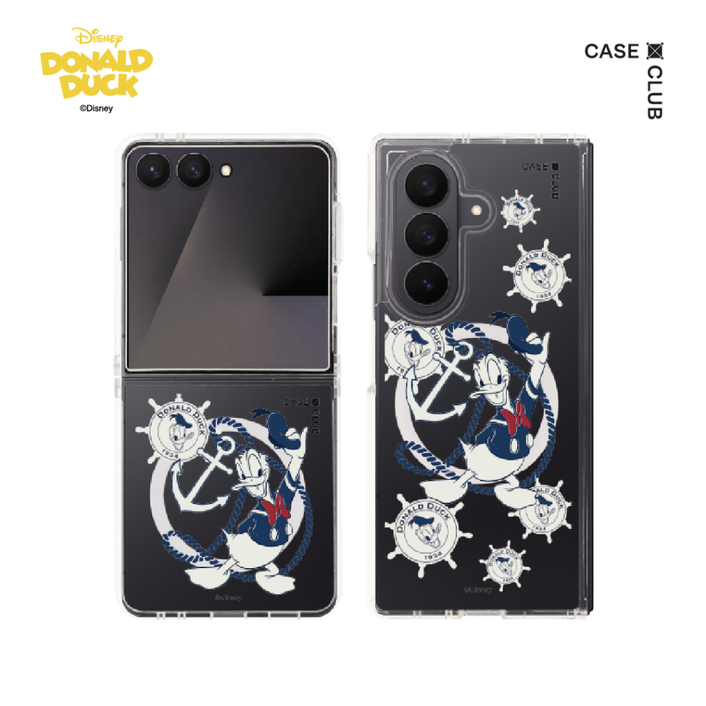 CaseClub เคสซัมซุง เคส Samsung Galaxy Z Flip 7 / Fold 7 ลาย Donald Duck Sailor