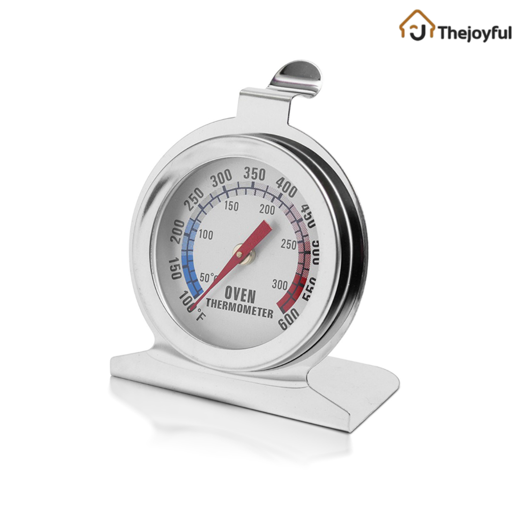 Thejoyful เครื่องวัดอุณหภูมิ ที่วัดอุณหภูมิเตาอบ Oven thermometer เทอร์โมมิเตอร์ มี 2 หน่วยวัด วางหรือแขวนในเตาอบ