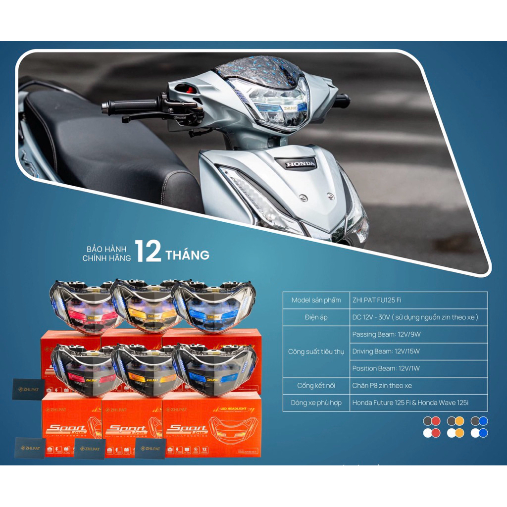 โคมไฟหน้าWave Led 2019-2025