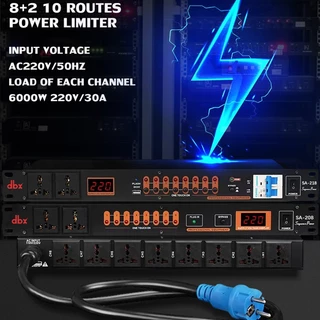 DBX SA-208/SA-218 professional 8+2 power sequencer 8 ช่องจ่ายไฟที่ควบคุมได้ + 2 ช่องจ่ายไฟเสริม, รองรับช่องเปิด/ปิ