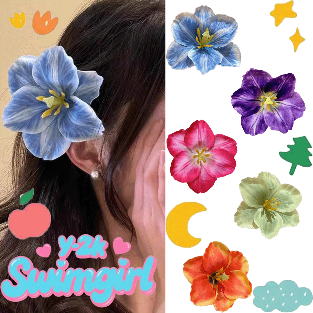Swimgirl🎀🎀กิ๊บติดผม กิ๊บหนีบผม clip ดอกไม้ น่ารัก ขนาดใหญ่ แฟชั่น เกาหลี