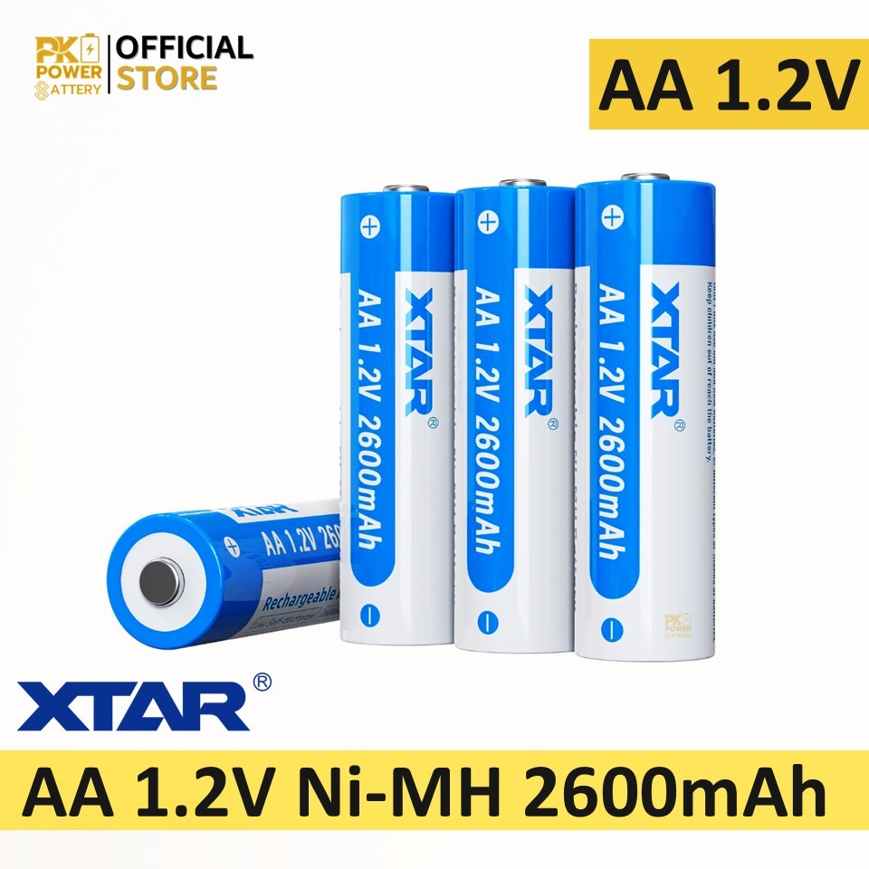 XTAR AA 1.2V 2600mAh Ni-MH Rechargeable Battery (แพ็ค 4 ก้อน)