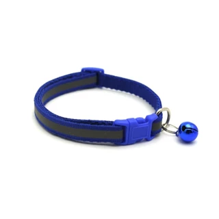 AL-136 ปลอกคอสัตว์เลี้ยง ปลอกคอสุนัข หมา ปลอกคอแมว bell collar มี 12 สี ปรับขนาดได้ (สายสะท้อนเเสง ตัวล็อกสี)