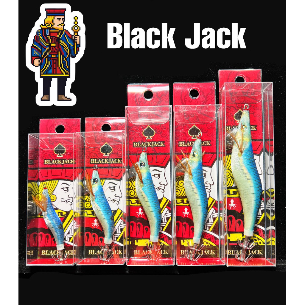 โยกุ้งตกหมึก สีใหม่ ส้มท้องรุ้ง Black Tiger ข้างเหลือง ชมพูท้องรุ้ง ปลาทู สีนกแก้ว สีกล้วยหอม  “Black Jack“