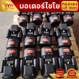 มอเตอร์ทองเเดงเเท้(YL) 100%1-5.5เเรงม้า 1400,2800รอบ/นาทีใช้ไฟบ้าน220V มอเตอร์ไชโย มอเตอร์อเนกประสงค์