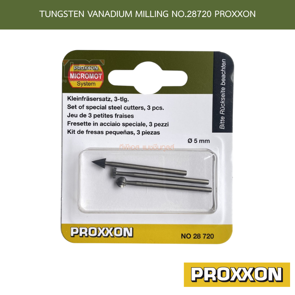 TUNGSTEN VANADIUM MILLING NO.28720 PROXXON