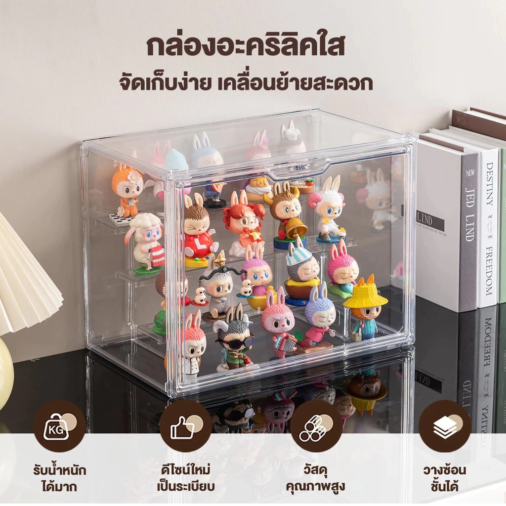 🚀ส่งจากไทย🚀 ตู้โชว์ ชั้นวางโมเดล กล่องโมเดล หลายขนาก ติดตั้งง่าย ชั้นวางของ2/3/4/5 กันน้ำ มีความโปร่งใส กล่องใส่โมเดล