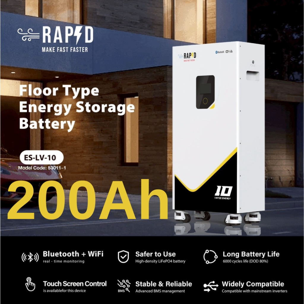 RAPD Li - BATTERY FLOOR TYPE 200Ah - 51.2V (NEW) ส่งฟรี