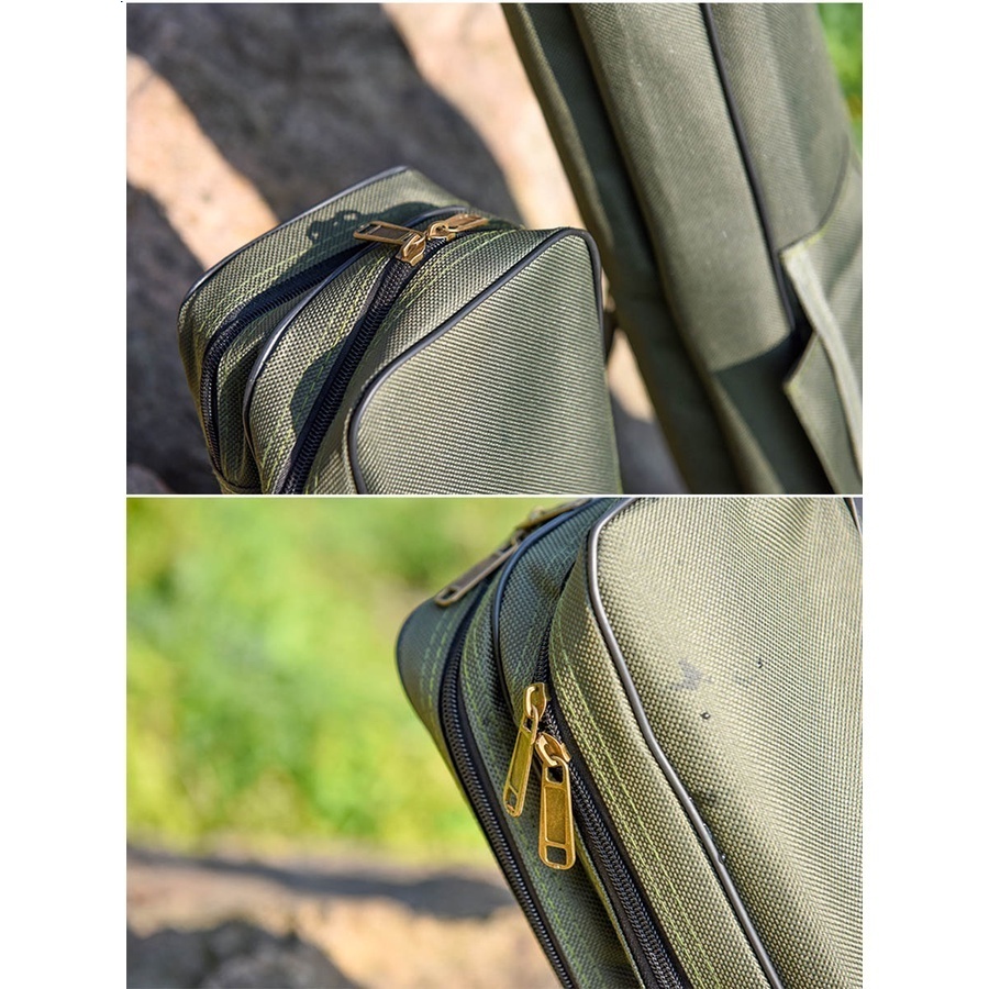 กระเป๋าใส่เบ็ดตกปลา 150ซม ความจุขนาดใหญ่ กันน้ำ แข็งแรง ทนทาน ใช้งานง่ายสะดวก ถุงใส่คัน กระเป๋าใส่อุปกรณ์ตกปลา 3ชั้น - รูปที่ 4