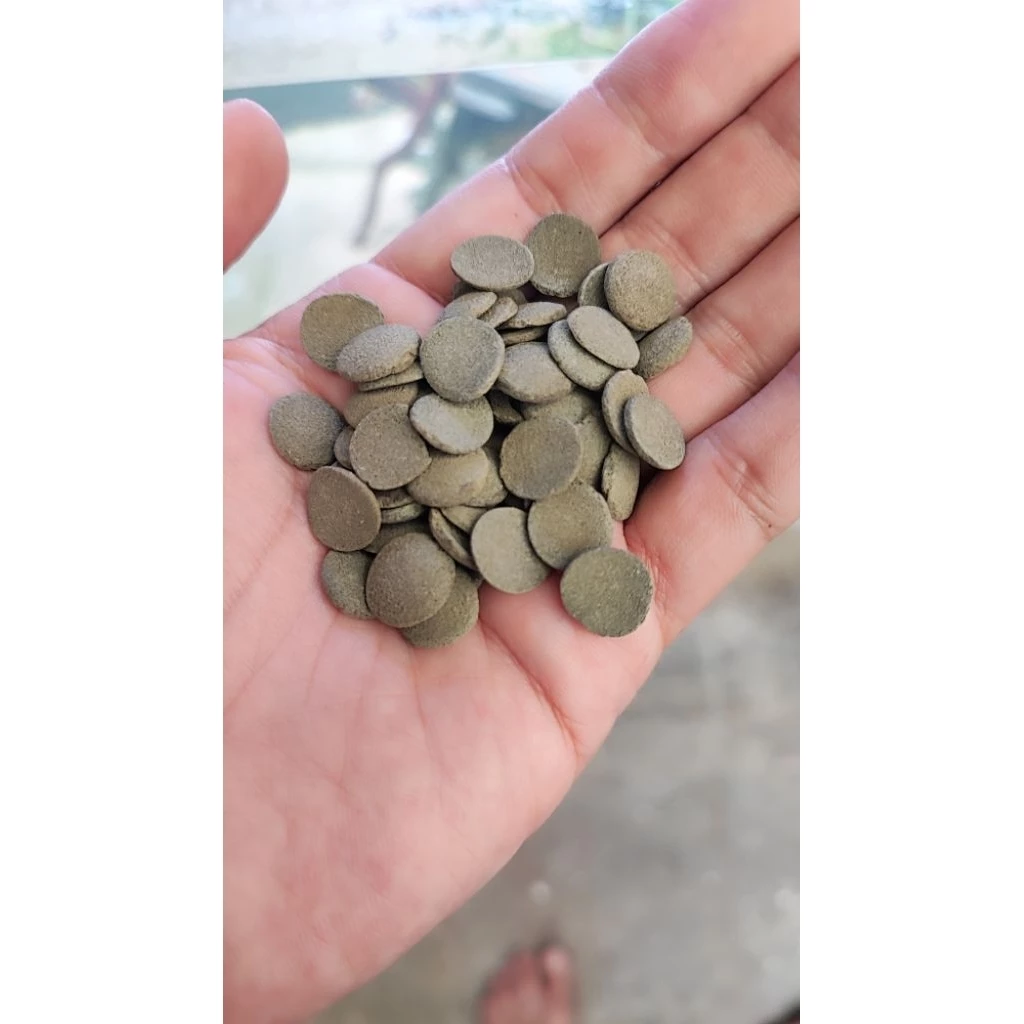 อาหารปลาเม็ดจม(ผสมสาหร่ายสไปรูลิน่า) สำหรับปลาก้นตู้, อาหารกุ้งแคระ, ปลาแพะ, ปลาบู่แคระ, ปลาผีเสื้อ, ปลาค้อ, ปลาหมู