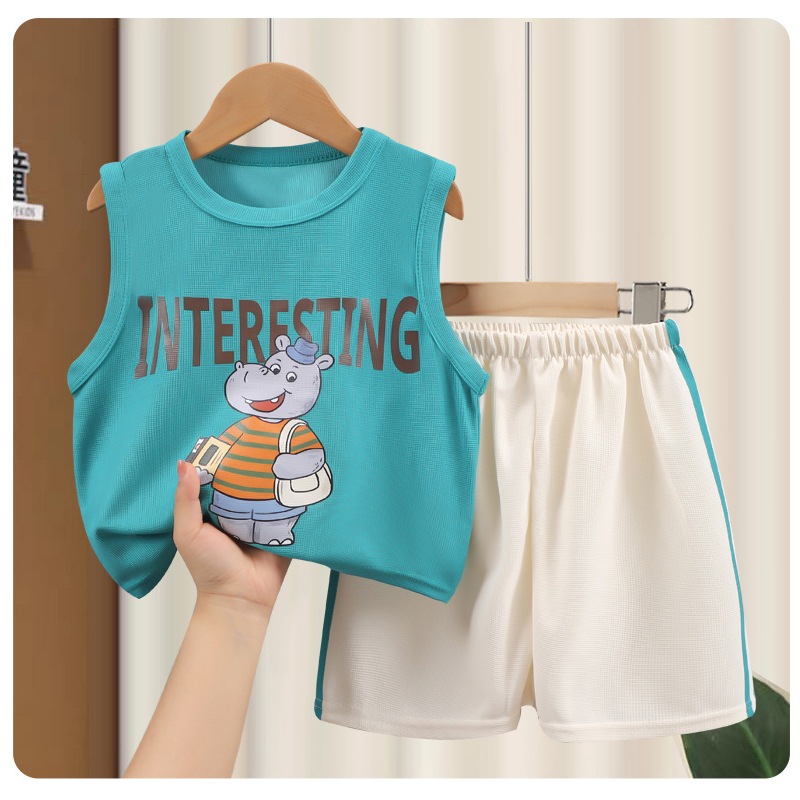 ชุดเสื้อกล้ามเด็ก ระบายอากาศดี+สไตล์เกาหลี ใส่สบาย พร้อมส่ง - รูปที่ 6