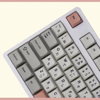 9009 วินเทจ คีย์แคปตัวอักษรไทย XDA Profile วัสดุ PBT สำหรับคีย์บอร์ดแมคคานิคอล 138 ปุ่ม