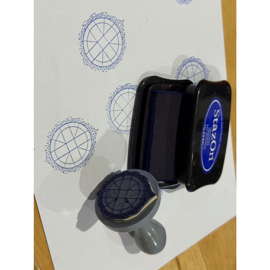 ตรายาง ราศีจักร โหราศาสตร์ 5 cm  ราศีจักร โหราศาสตร์ หมึกในตัวใหญ่สุด 5 CM - รูปที่ 2