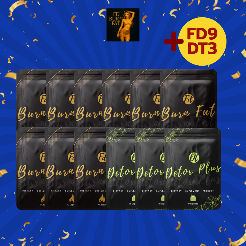 SET ทาน3เดือน สูตรคุมFD9+สูตรดีท็อกซ์DT3