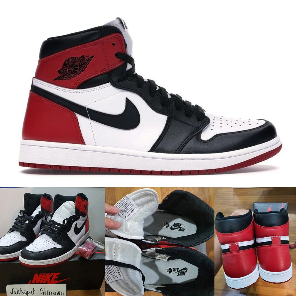 [🔥พร้อมส่งจากไทย🔥] Nike Air Jordan High Retro OG Black Toe 2016 12US เเท้ StockX มือสอง สภาพดี