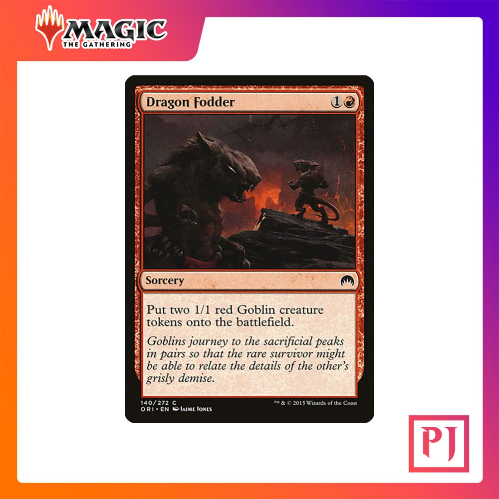 [MTG] Dragon Fodder [ORI] [RED] [COMMON] [NORMAL] [ENG] (การ์ดเมจิค / Magic the Gathering)