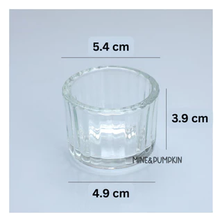 【M&P】แก้วสีเปล่า แก้วใส ใส่เทียน tealight