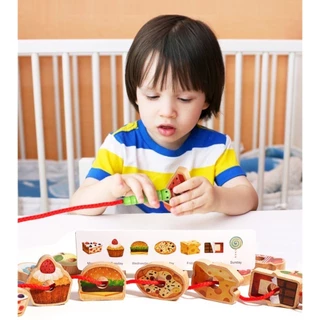 ของเล่นร้อยเชือก 🐛 เจ้าหนอนพาเพลิน Greedy Caterpillar ของเล่นเสริมพัฒนาการ 3 ปี Montessori Lookmaebaby