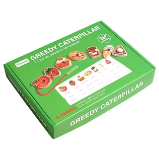 ของเล่นร้อยเชือก 🐛 เจ้าหนอนพาเพลิน Greedy Caterpillar ของเล่นเสริมพัฒนาการ 3 ปี Montessori Lookmaebaby