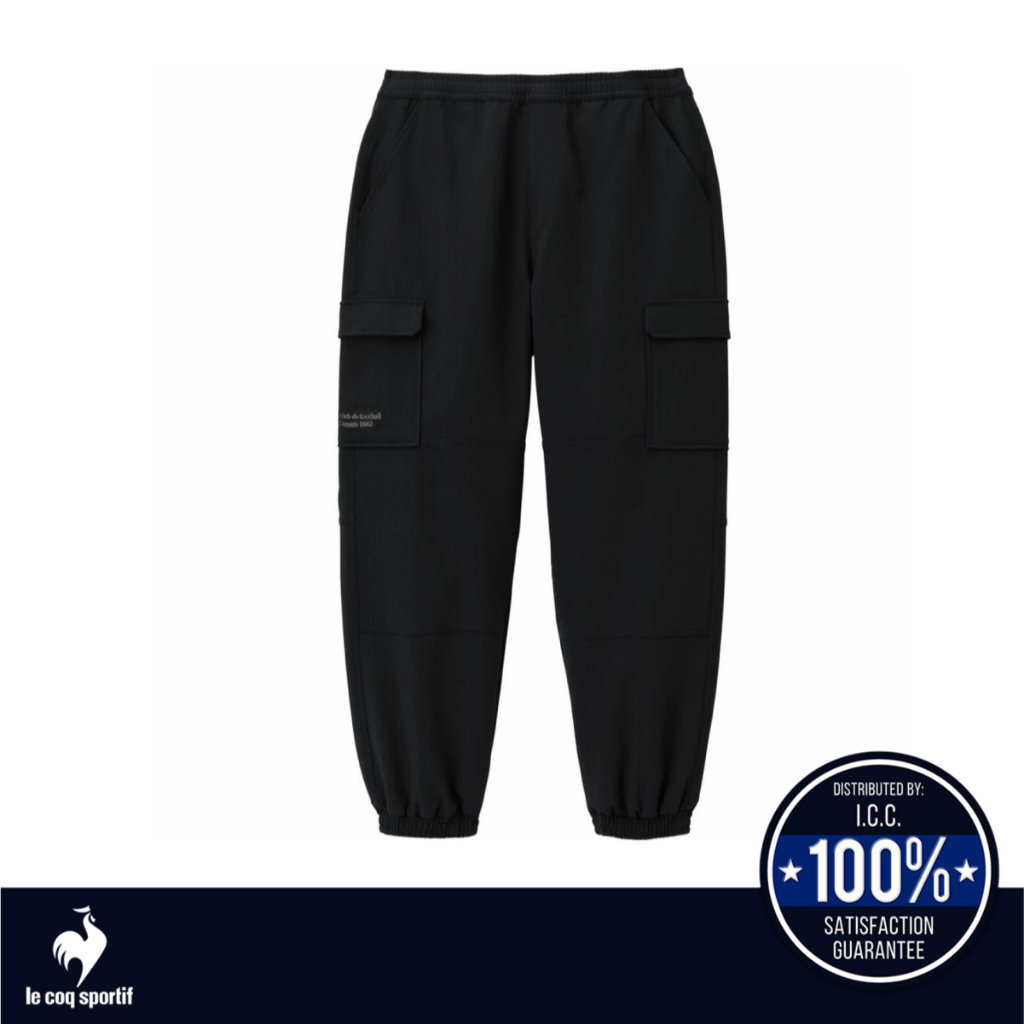 le coq sportif กางเกงขายาว ผู้ชาย สีดำ (กางเกง,ออกกำลังกาย,ลำลอง,Sport, Pants)