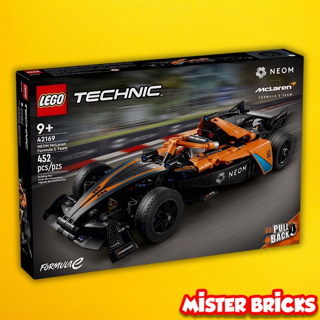 LEGO Technic 42169 McLaren Formula E รถแข่งของแท้ ดึงแล้วยิง | สำหรับเด็ก 9 ปีขึ้นไป