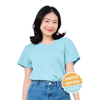 M2S Lifestyle เสื้อยืดคอกลมหญิง ฟ้าละมุน