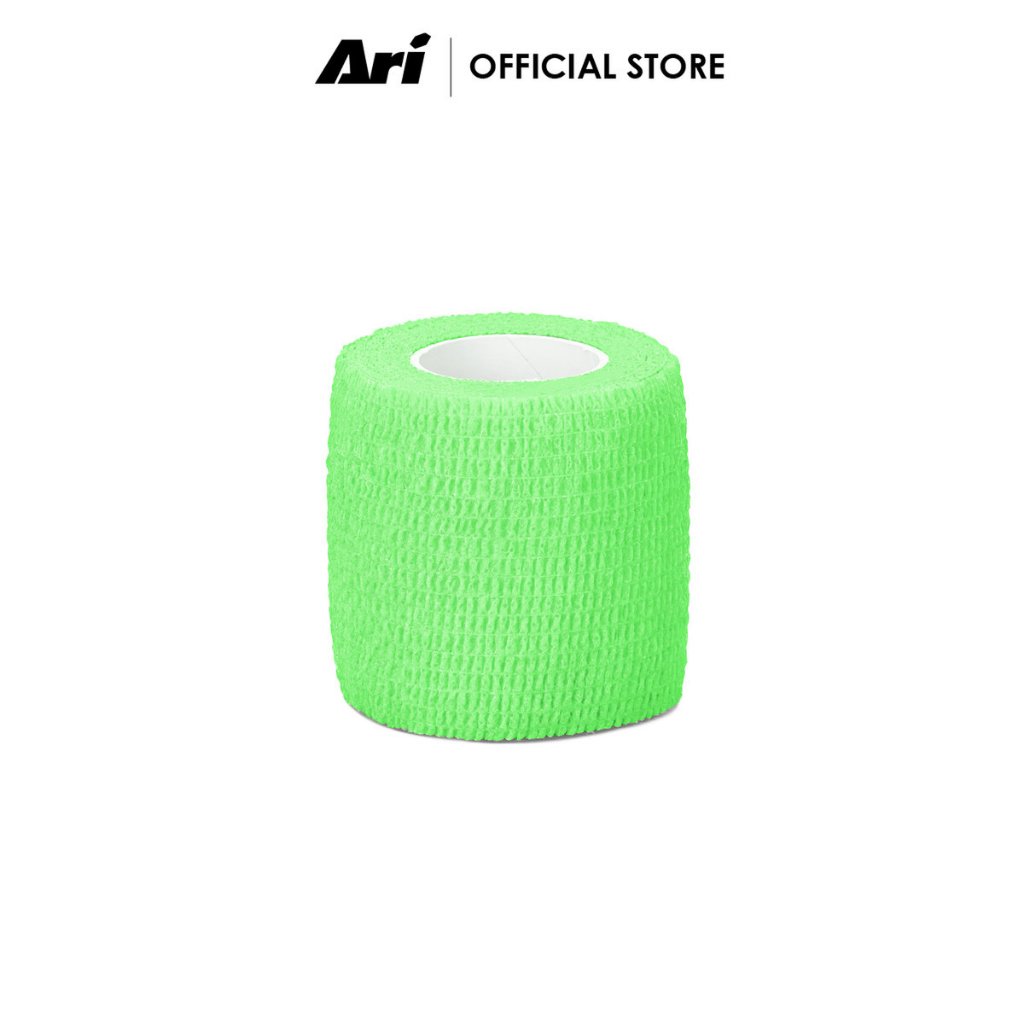 ARI COHESIVE SPORTS TAPE - FLUORESCENT GREEN (AHW1240-08) เทปผ้าล็อค อาริ 2 นิ้ว สีเขียว