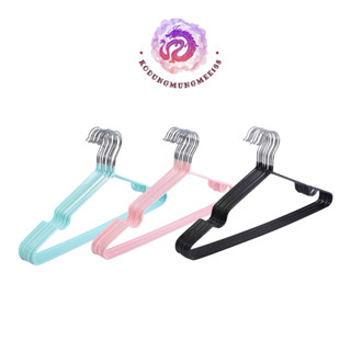 ไม้แขวนสแตนเลสเคลือบซิลิโคน 1 แพ็ค (10 ชิ้น)