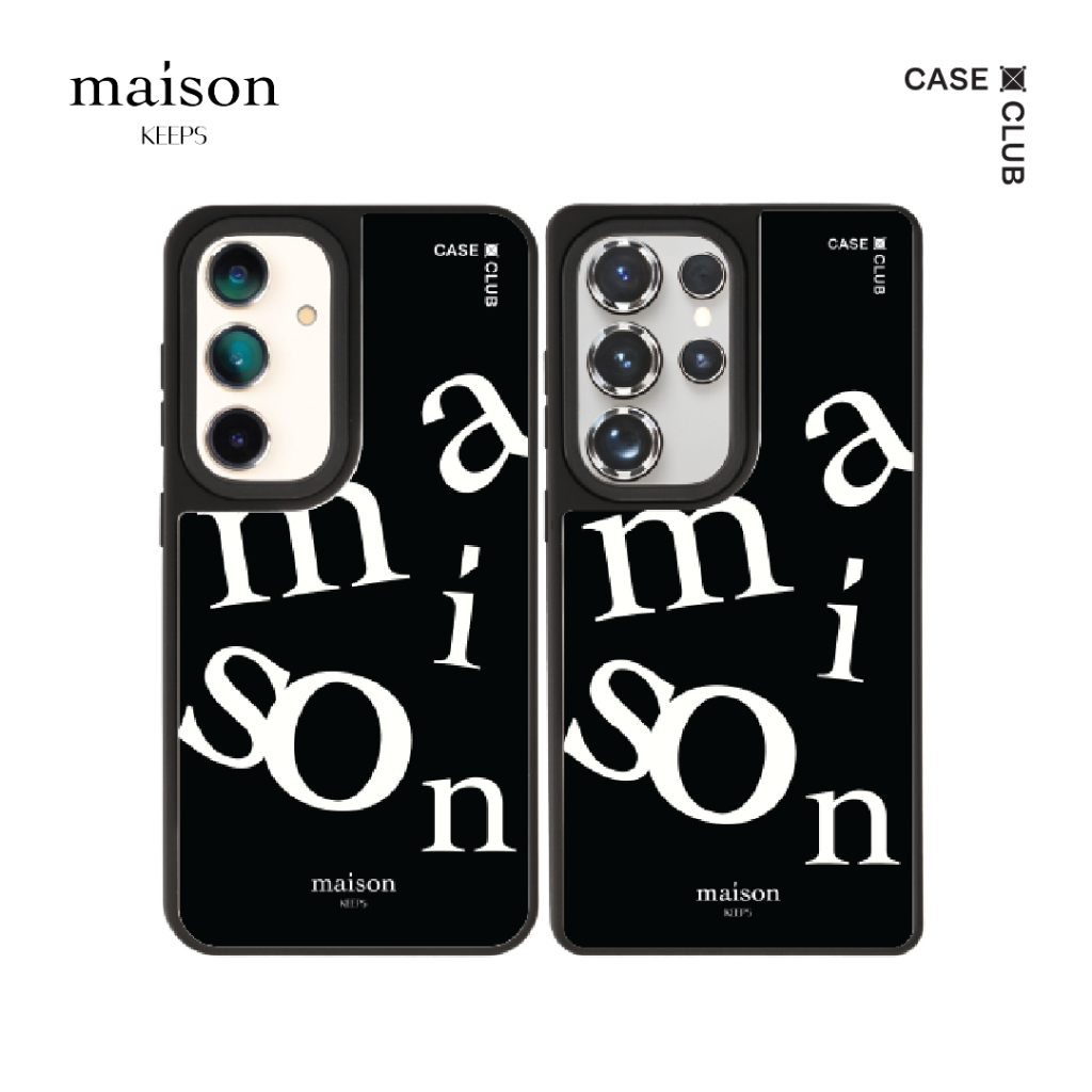 CaseClub เคส ซัมซุง เคส Samsung เคส กระจก ลาย maison KEEPS The Imbalance สำหรับ Galaxy S26 Ultra / S25 Ultra / S24 Ultra