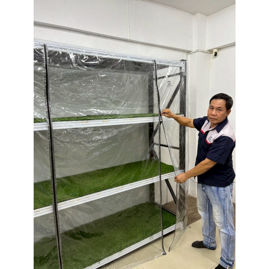 ผ้าใบคลุมชั้นวางของ PVC ช่วยปกป้องของใช้จากฝุ่นละออง ความชื้น และสิ่งสกปรก พร้อมความใสที่ดูเรียบร้อย